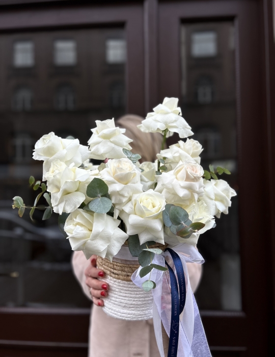Bouquet White Rose Ecuador